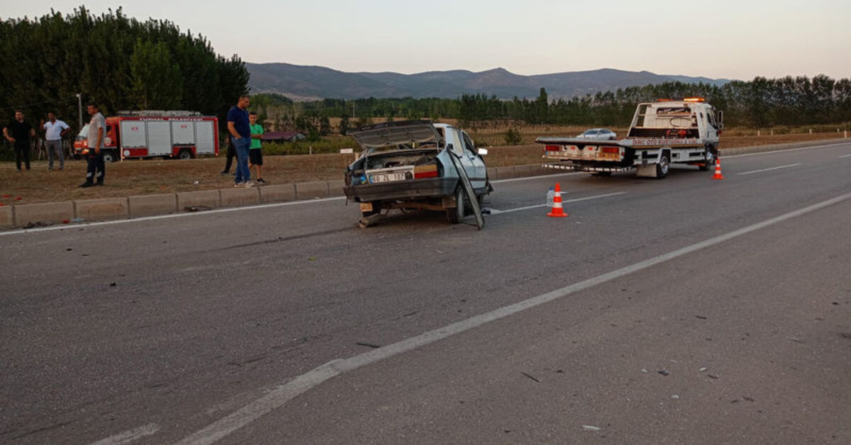 Tokat’ta iki otomobil çarpıştı: 1 ölü, 1 yaralı