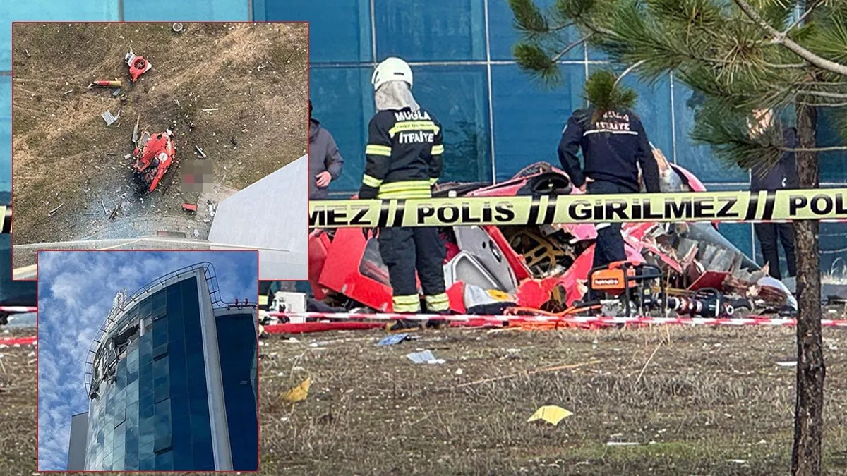SON DAKİKA… Muğla’da hastaneye çarpan helikopter düştü: 2 pilot, 1 hekim ve 1 personel hayatını kaybetti!