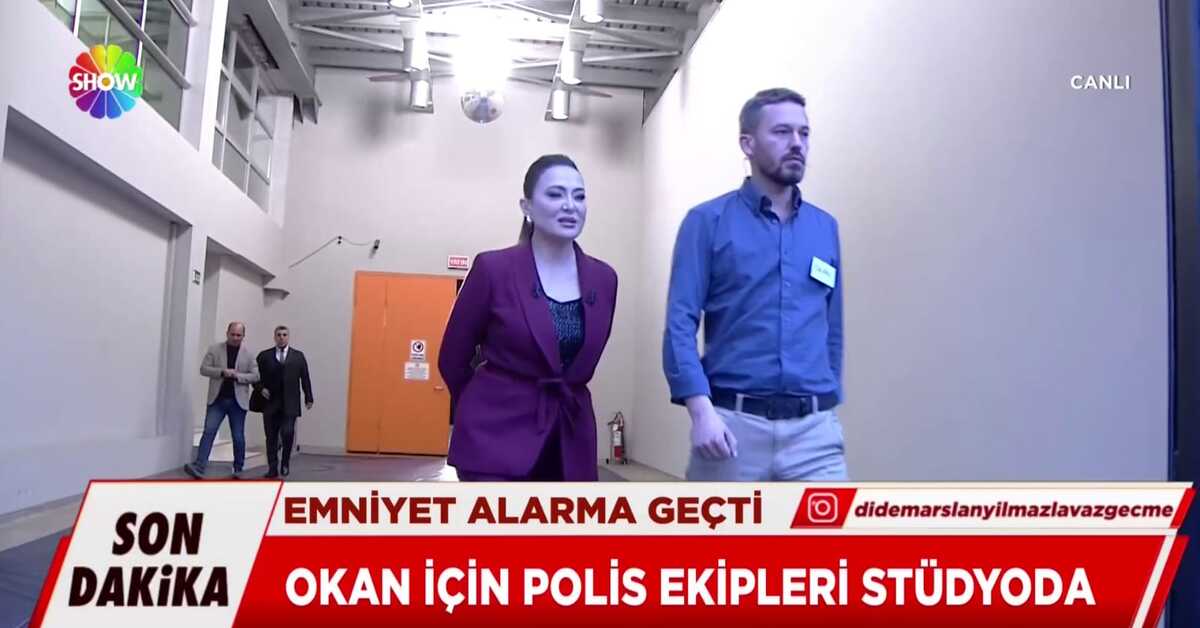 Polisler stüdyoya geldi